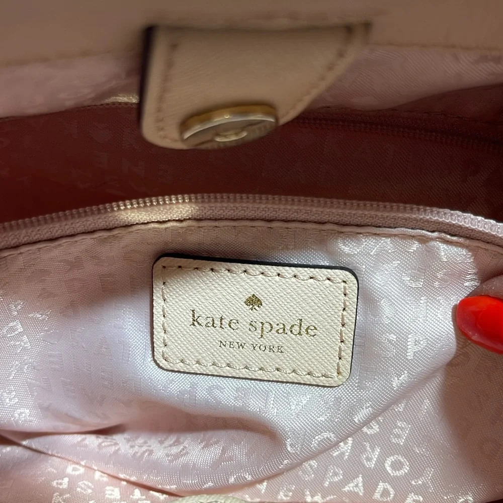 Kate Spade Blush Pink Commuter Handbag;‎ no long strap.